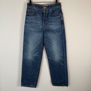 NWOT Ariat Ultra High Rise Tomboy Relaxed Straight Real Denim Blue Jeans Size 24